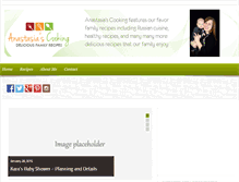 Tablet Screenshot of anastasiascooking.com